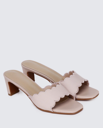Carmen Comfy Heels In Dreamy Pink
