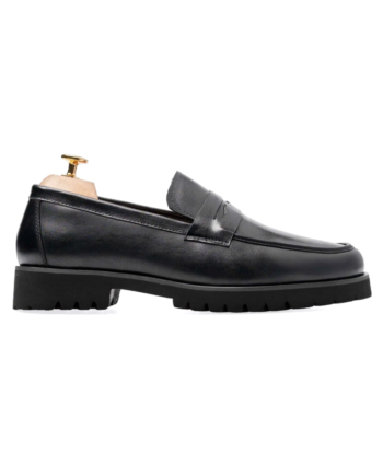Belgian Loafer - Black Suede Leather