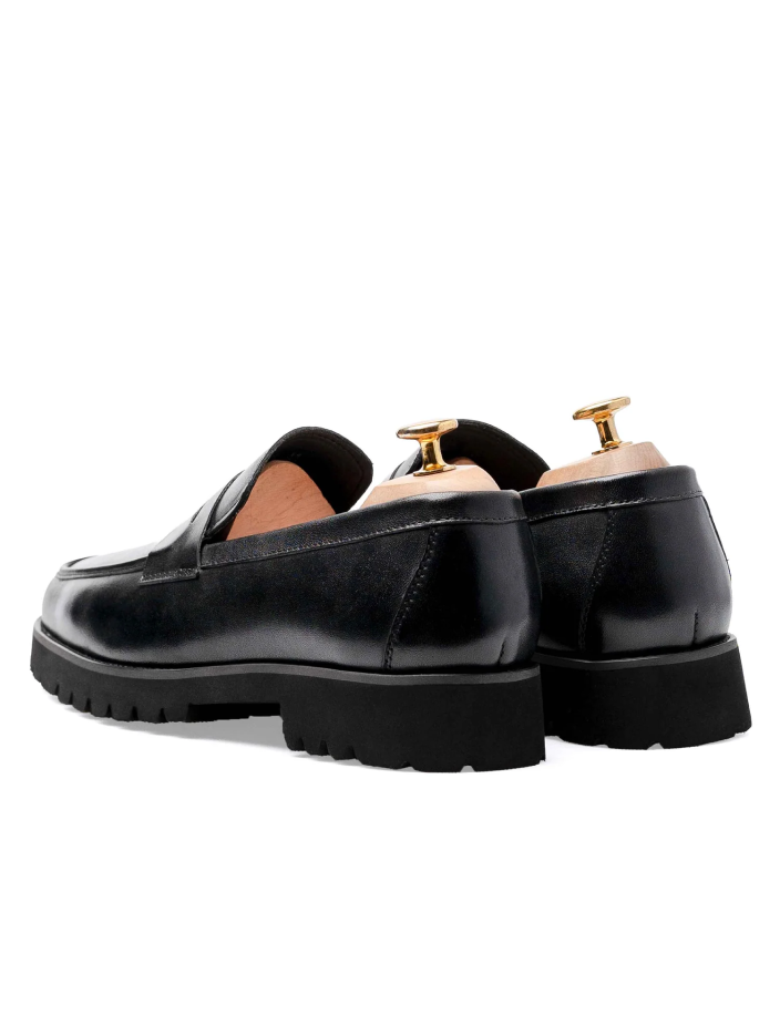Belgian Loafer - Black Suede Leather